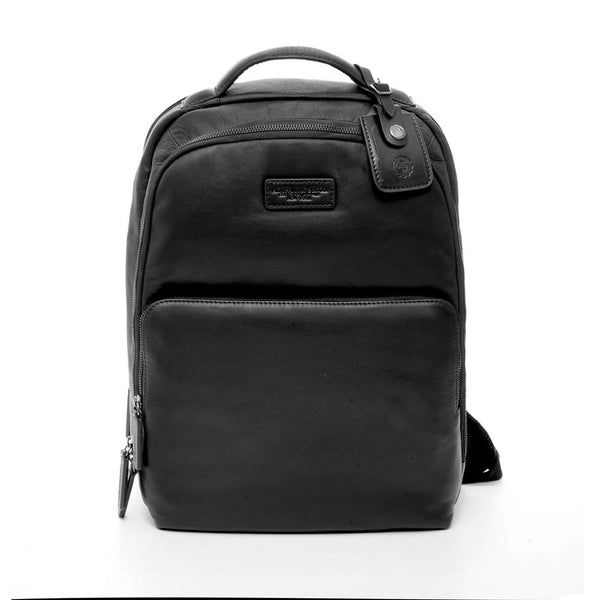a.g. spalding & bros. 520 fifth avenue new york Tech Leather Backpack BLACK