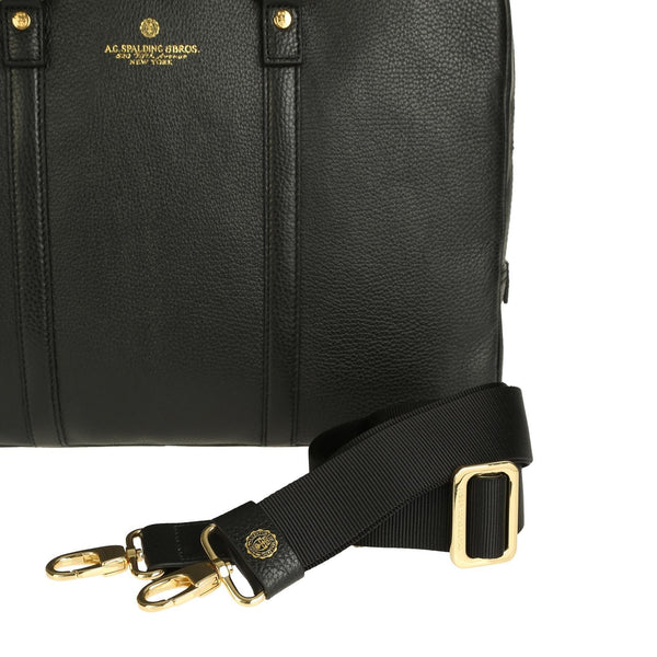 A.g. Spalding & Bros. 520 Fifth Avenue New York Tiffany Long Handle Briefcase BLACK