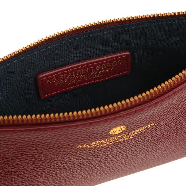 A.g. Spalding & Bros. 520 Fifth Avenue New York Tiffany Pochette DARK RED