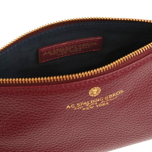 A.g. Spalding & Bros. 520 Fifth Avenue New York TIFFANY TROUSSE DARK RED