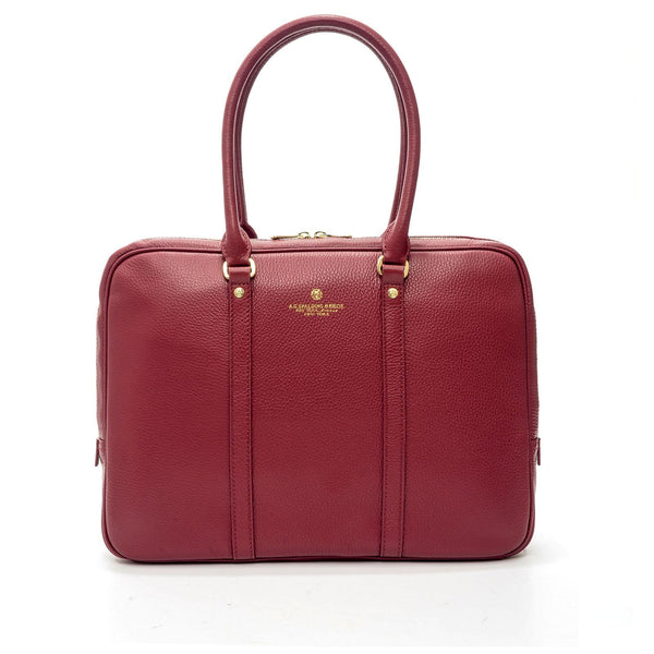 a.g. spalding & bros. 520 fifth avenue new york TIFFANY WOMAN LONG HANDLE BRIEFCASE RED