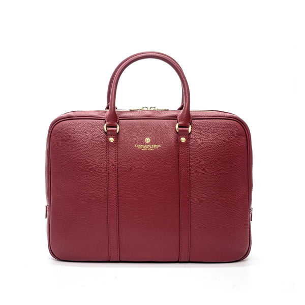 a.g. spalding & bros. 520 fifth avenue new york Tiffany Woman Short Handle Briefcase RED