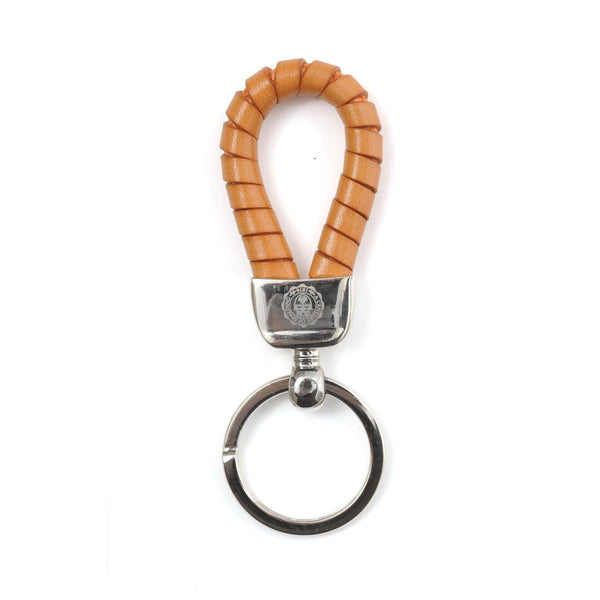 a.g. spalding & bros. 520 fifth avenue new york Weave Steel and leather key ring ORANGE