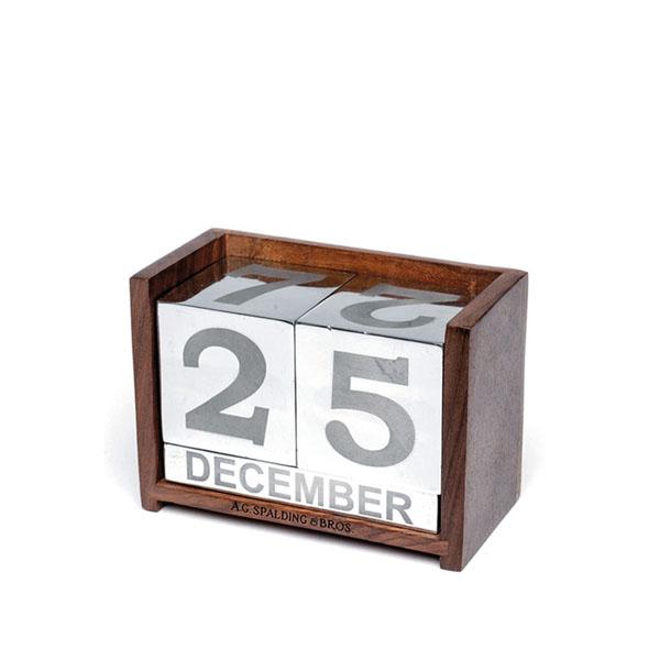 a.g. spalding & bros. 520 fifth avenue new york Wood/aluminium Calendar ALUMINIUM/WOOD