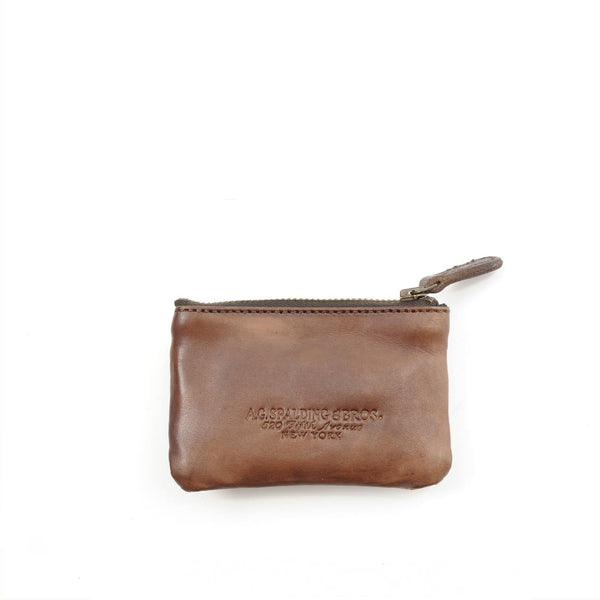 A.g. Spalding & Bros. 520 Fifth Avenue New York ZIPPER CREDIT CARD+COINS HOLDER COW