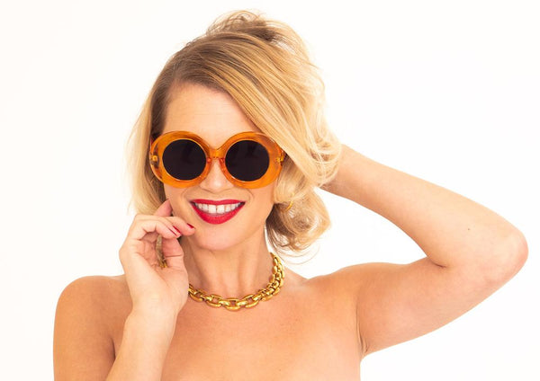 A.j. Morgan Bubbles Sunglasses Orange