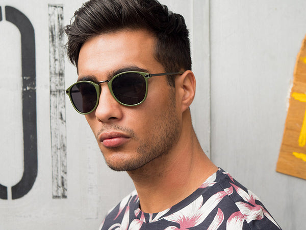 A.j. Morgan Castro Sunglasses Amber Stripe