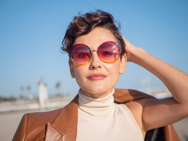 A.j. Morgan Endless Sunglasses Burgundy/Ylw