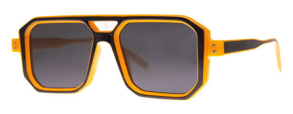 a.j. morgan Flicker Sunglasses Black/Amber