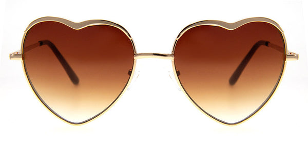 A.j. Morgan Heart Of Glass Sunglasses Bronze