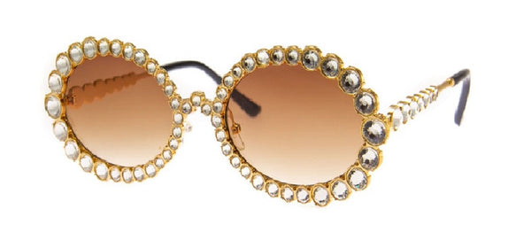 a.j. morgan La Casino Sunglasses Gold