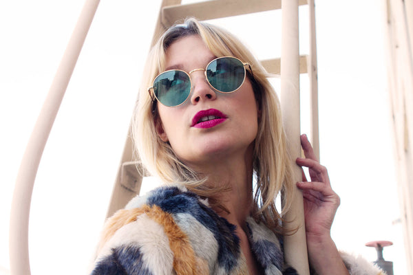 A.j. Morgan Likely Sunglasses Gold/Teal