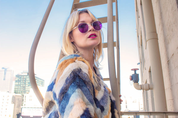 A.j. Morgan Likely Sunglasses Gold/Teal