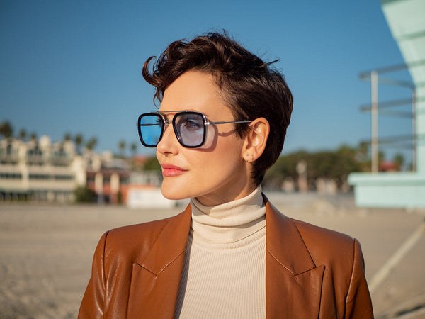 A.j. Morgan New Centurion Sunglasses Black/Silver