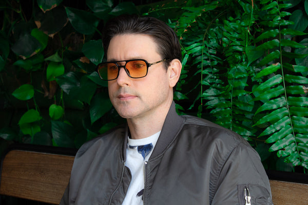 A.j. Morgan Overland Sunglasses Black/Amber