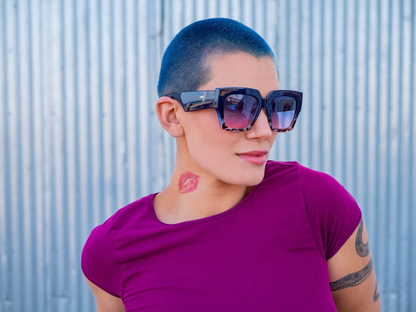 A.j. Morgan Sasha Sunglasses BLUE/GREY TORTOISE