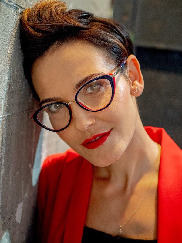 A.j. Morgan Sea Sassy Reading Glasses Blue