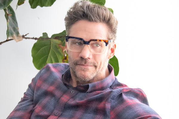 A.j. Morgan Best Regards Reading Glasses Blue Tort/Beige