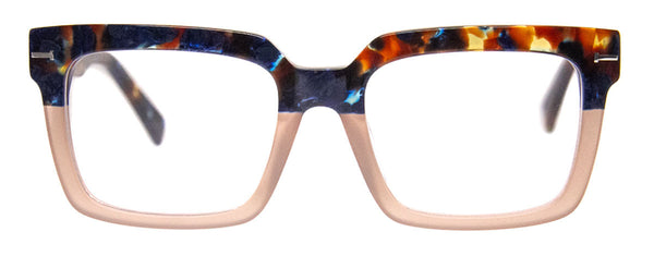 A.j. Morgan Best Regards Reading Glasses Blue Tort/Beige