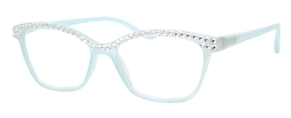 a.j. morgan Diamonds Forever Reading Glasses Light Blue