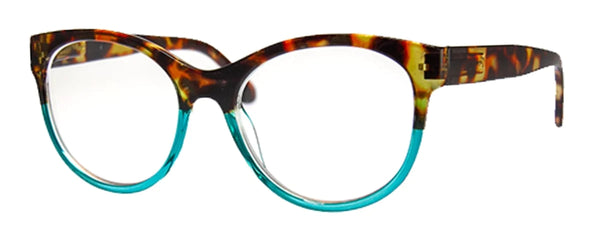 a.j. morgan Digital Age (Blue-Light Computer Reading Glasses) Reading Glasses Tort/Teal