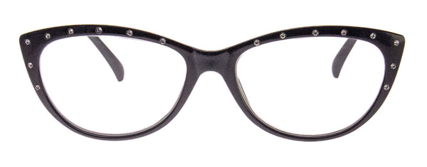 A.j. Morgan Gwynoaks Reading Glasses Black W/Rhinestones