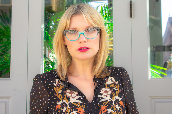 A.j. Morgan Honky Tonk Reading Glasses Purple/Glitter