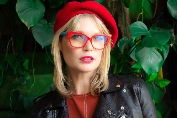 A.j. Morgan I.M. Cute (Blue-Light Computer Reading Glasses) Reading Glasses Purple/Yellow