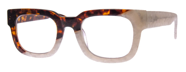 a.j. morgan Maltese Reading Glasses Tort/Pearl White