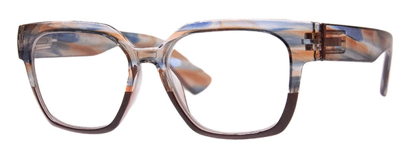 a.j. morgan Precise Reading Glasses Blue/Brown Multi