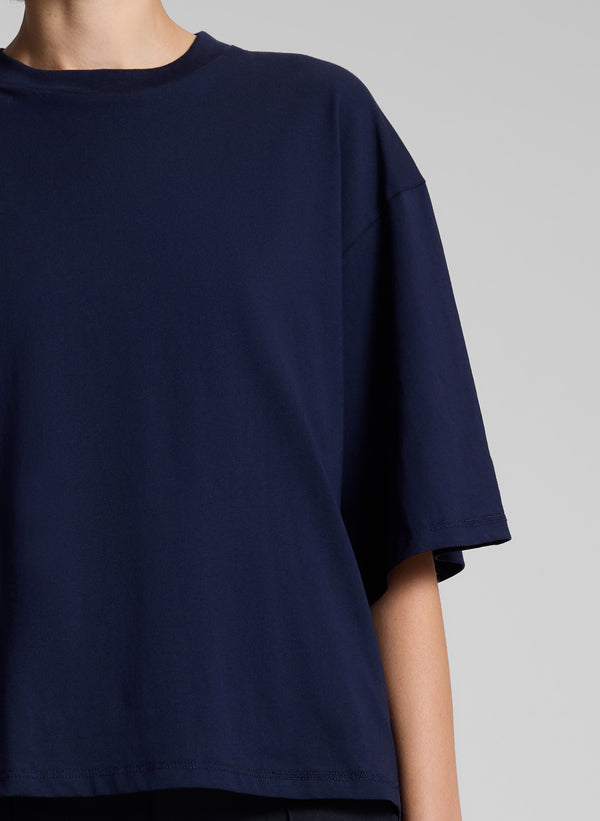 A.l.c. Albie Cotton Jersey Tee Maritime Navy