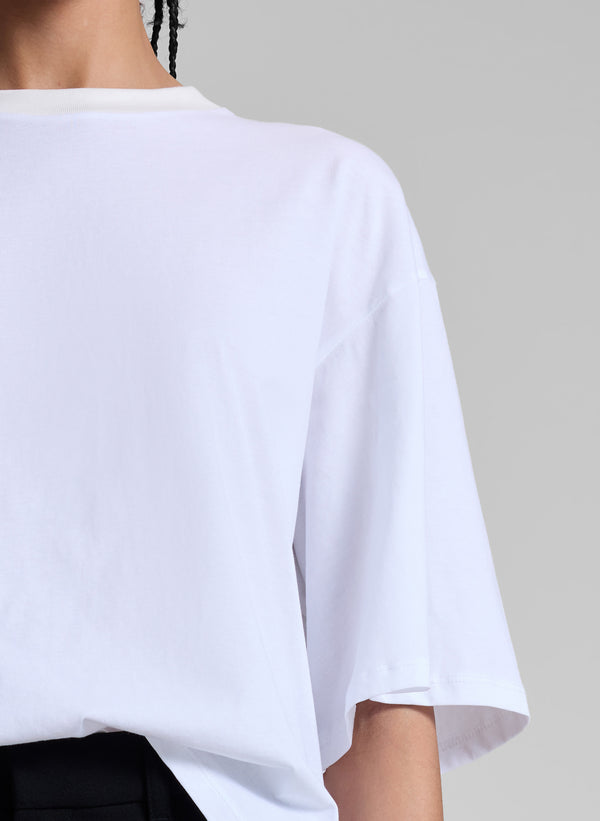 A.l.c. Albie Cotton Jersey Tee White