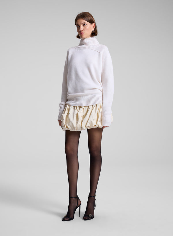 A.l.c. Archie Cashmere Turtleneck Sweater Natural