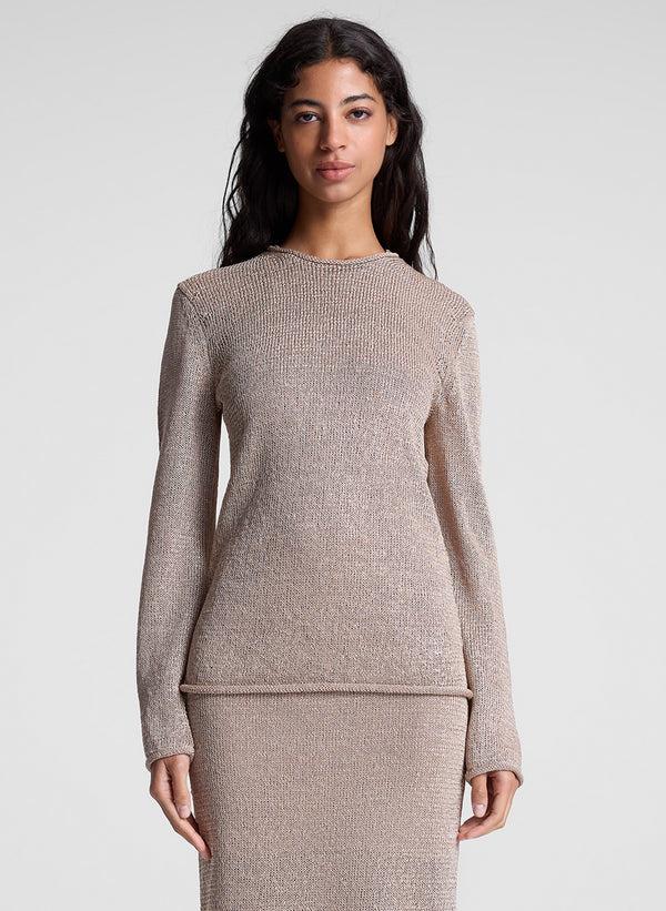 a.l.c. Ash Open Knit Sweater Sand