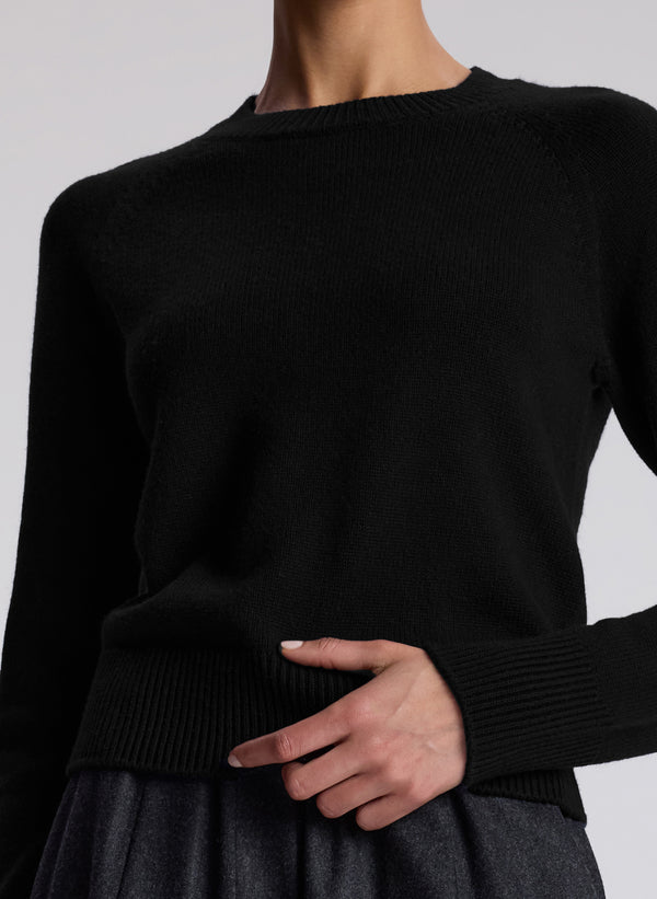 A.l.c. Ashtyn Cashmere Crew Neck Sweater Black