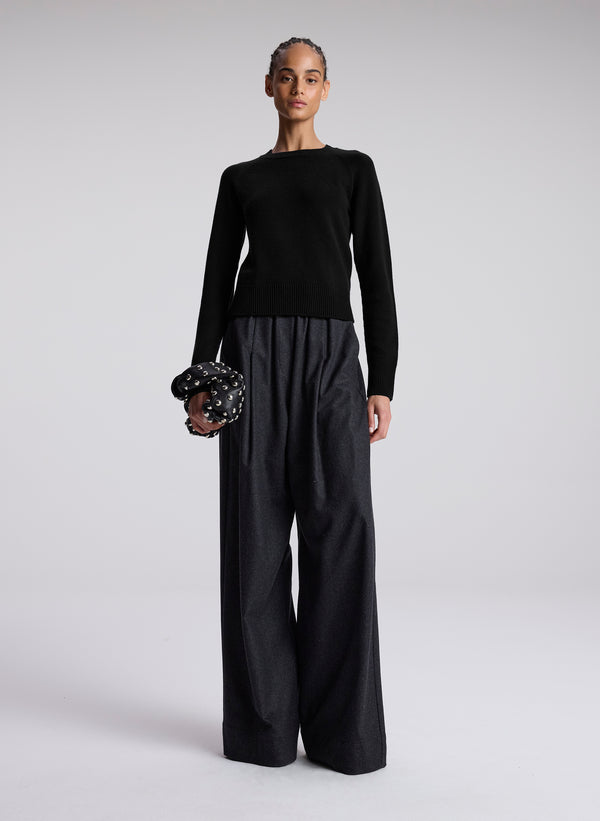 A.l.c. Ashtyn Cashmere Crew Neck Sweater Black