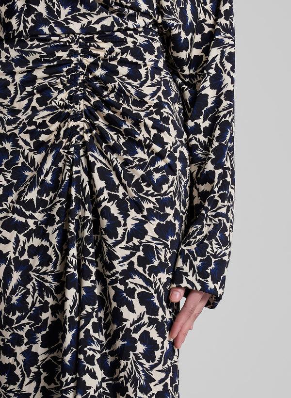 A.l.c. Aurelie Jersey Midi Skirt Navy/Cream