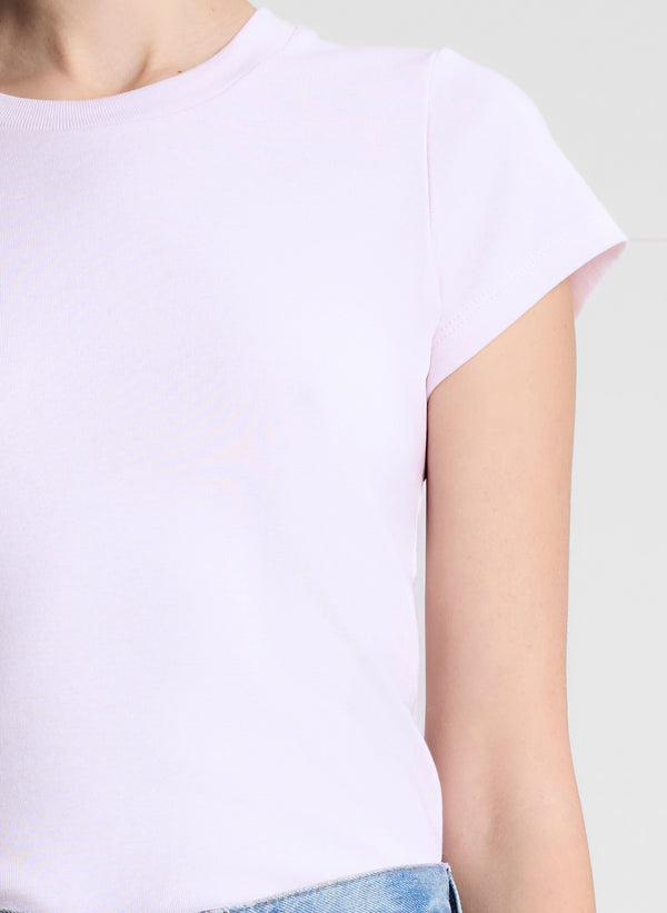 A.l.c. Avery Cotton Rib Baby Tee Opal