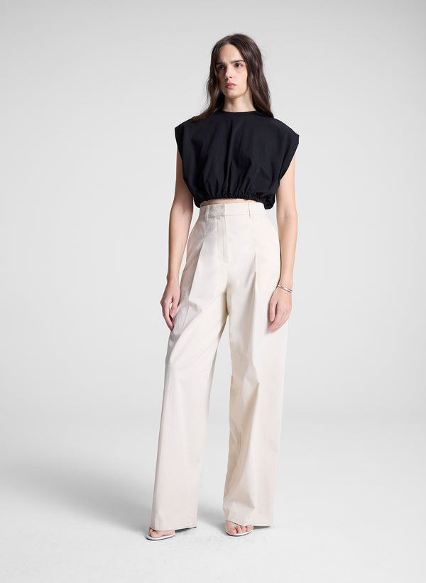 A.l.c. Billie Cropped Tee Black