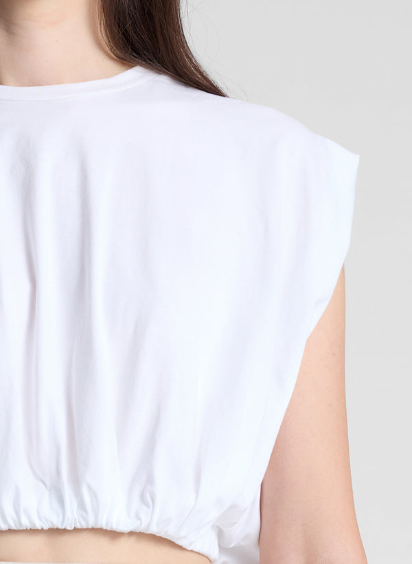 A.l.c. Billie Cropped Tee White