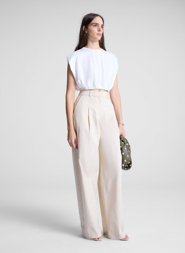 A.l.c. Billie Cropped Tee White