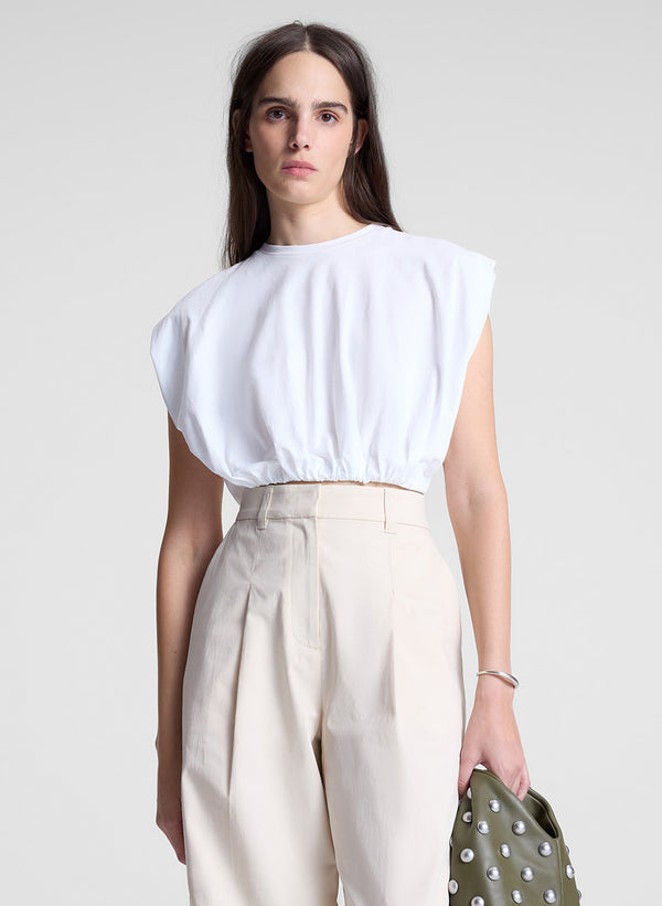 a.l.c. Billie Cropped Tee White