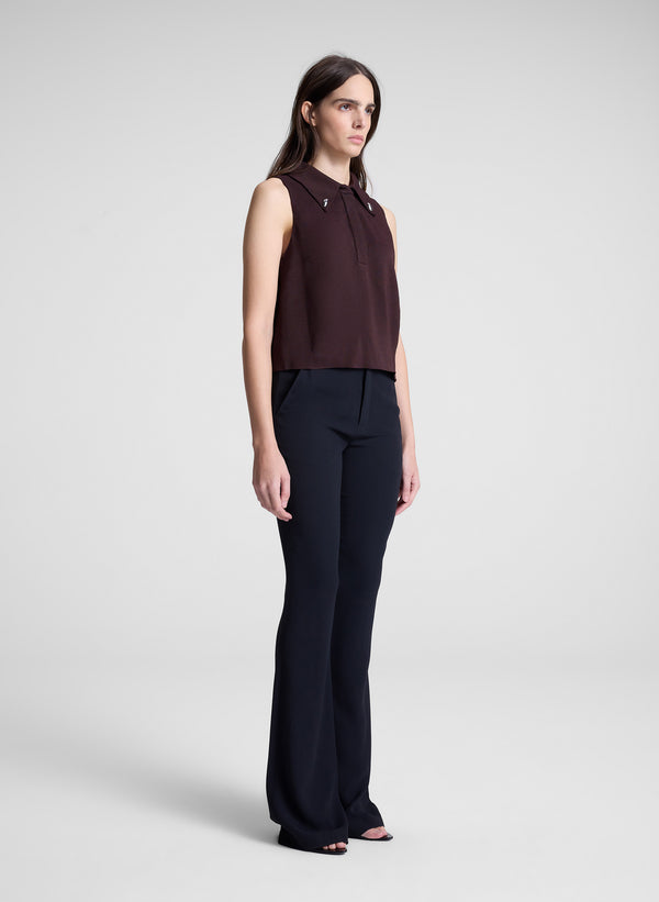 A.l.c. Blaine Sleeveless Top Chocolate Plum
