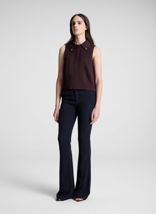 A.l.c. Blaine Sleeveless Top Chocolate Plum