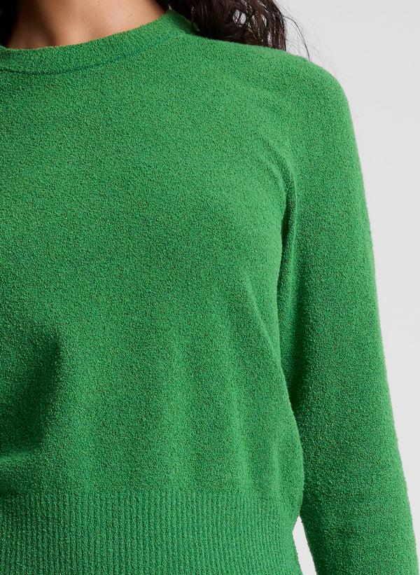 A.l.c. Bradley Cotton Boucle Sweater Clover