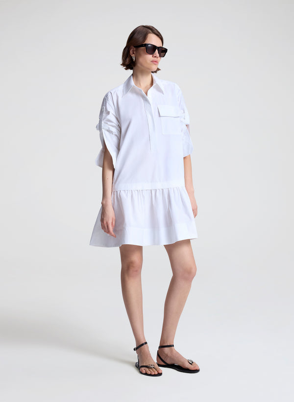 A.l.c. Brooke Cotton Mini Shirtdress White
