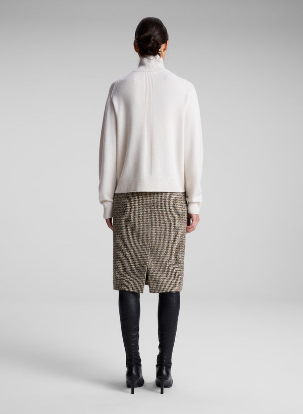 A.l.c. Cara Houndstooth Skirt Cream/Brown