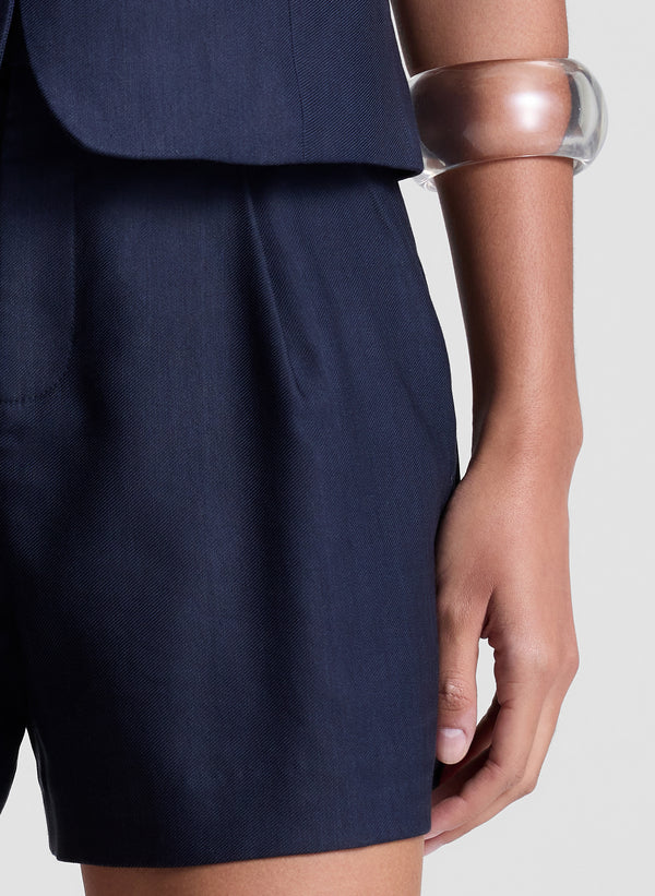 A.l.c. Charles Cotton Tailored Short Evening Blue