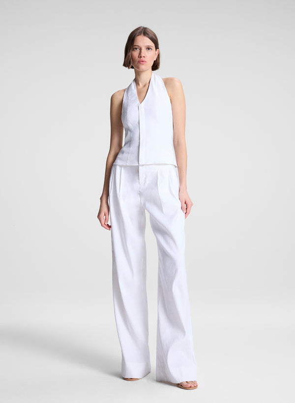 a.l.c. Charles Linen Pant Ecru