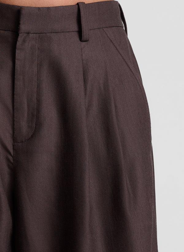 A.l.c. Charlie Soft Suiting Short Dark Carob